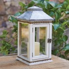 Cottage Candle Lantern With Flameless Candle